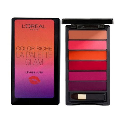 Paleta de 6 rujuri L’Oréal Paris Color Riche La Palette Glam