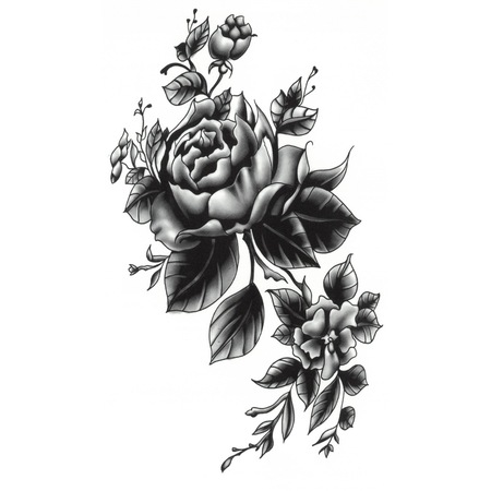 Tatuaj Temporar Flori Trandafiri Bulbi 17x10cm Emag Ro