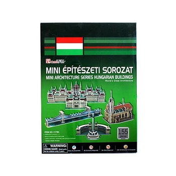 Puzzle CubicFun Seria Mini constructii 3D cu 155 piese Puzzle CubicFun Seria Mini constructii 3D cu 155 piese