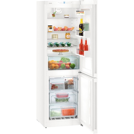 Combina Frigorifica Liebherr CN 4313, 304 l, No Frost, Display, Control electronic, DuoCooling, Raft sticle, Alarma usa, Clasa E, H 186 cm, Alb
