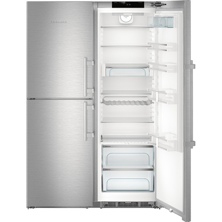 Side by Side Liebherr SBSes 8473, 688 l, Clasa A+++, No Frost, VarioSpace, H 185 cm, Inox