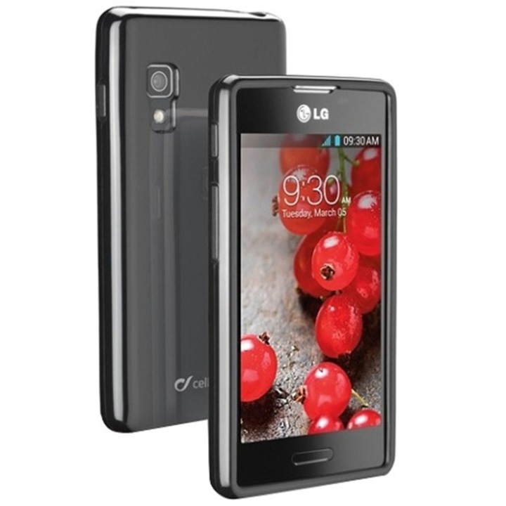 Протектор Cellular Line Shocking за LG Optimus L5 II, Черен