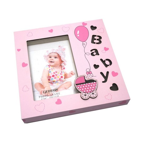 Rama Foto Cute Baby Iluminata Led Format Foto 10x15 Metalica Roz Emag Ro