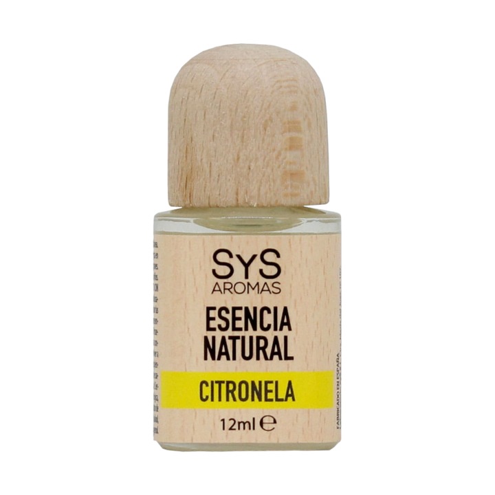 Esenta naturala (ulei) difuzor aromaterapie Citronela, SyS Aromas 12 ml
