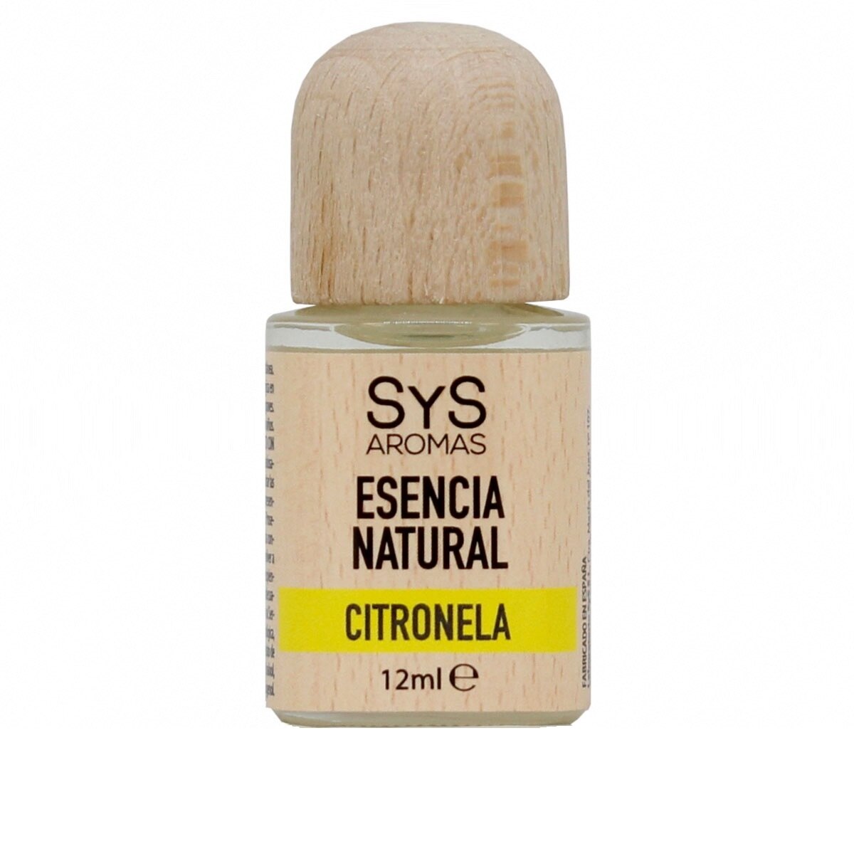 Esenta naturala (ulei) difuzor aromaterapie Citronela, SyS Aromas 12 ml