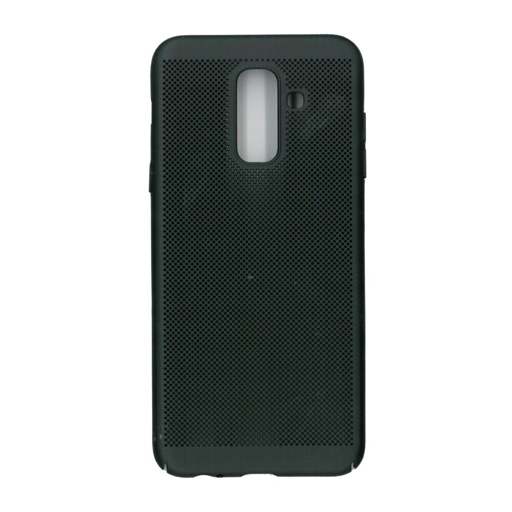 Husa de protectie spate, EuroCell Air, cu perforatii pentru Samsung Galaxy A6 Plus 2018, negru