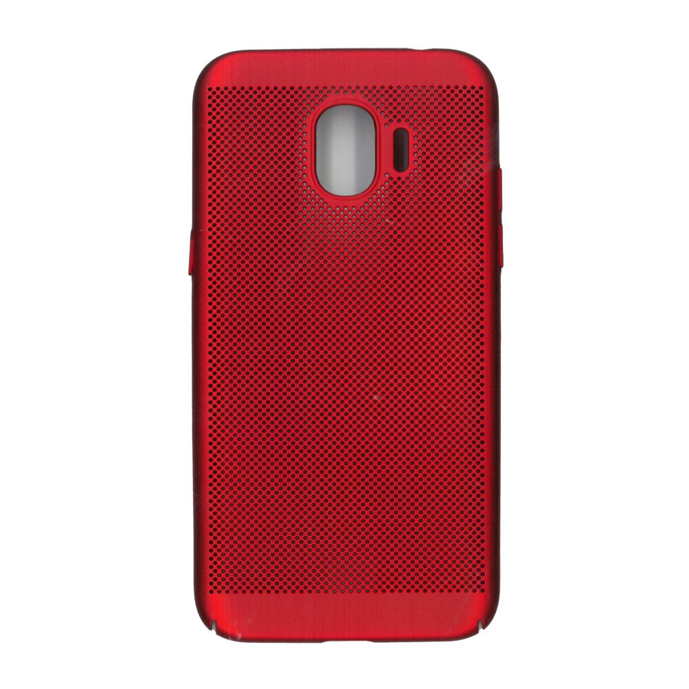 Husa de protectie spate, EuroCell Air, cu perforatii pentru Samsung Galaxy J2 Pro 2018, rosu