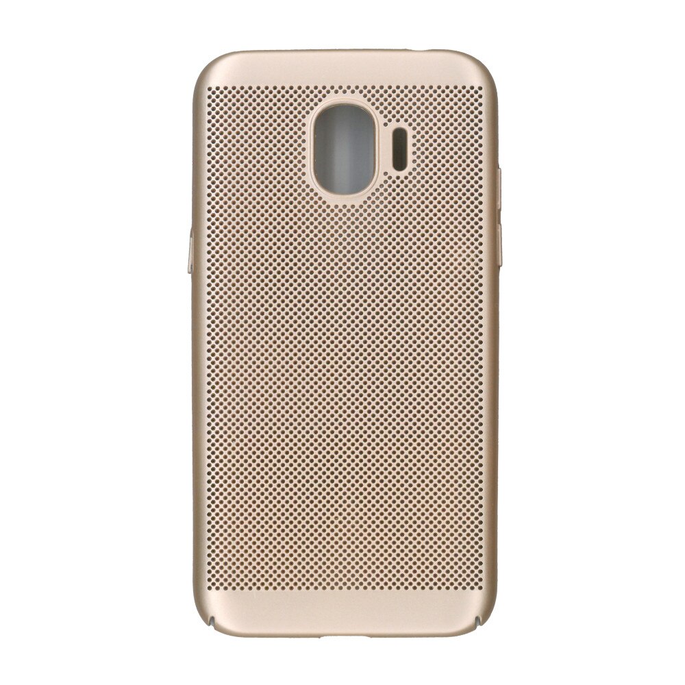 Husa de protectie spate, EuroCell Air, cu perforatii pentru Samsung Galaxy J2 Pro 2018, auriu