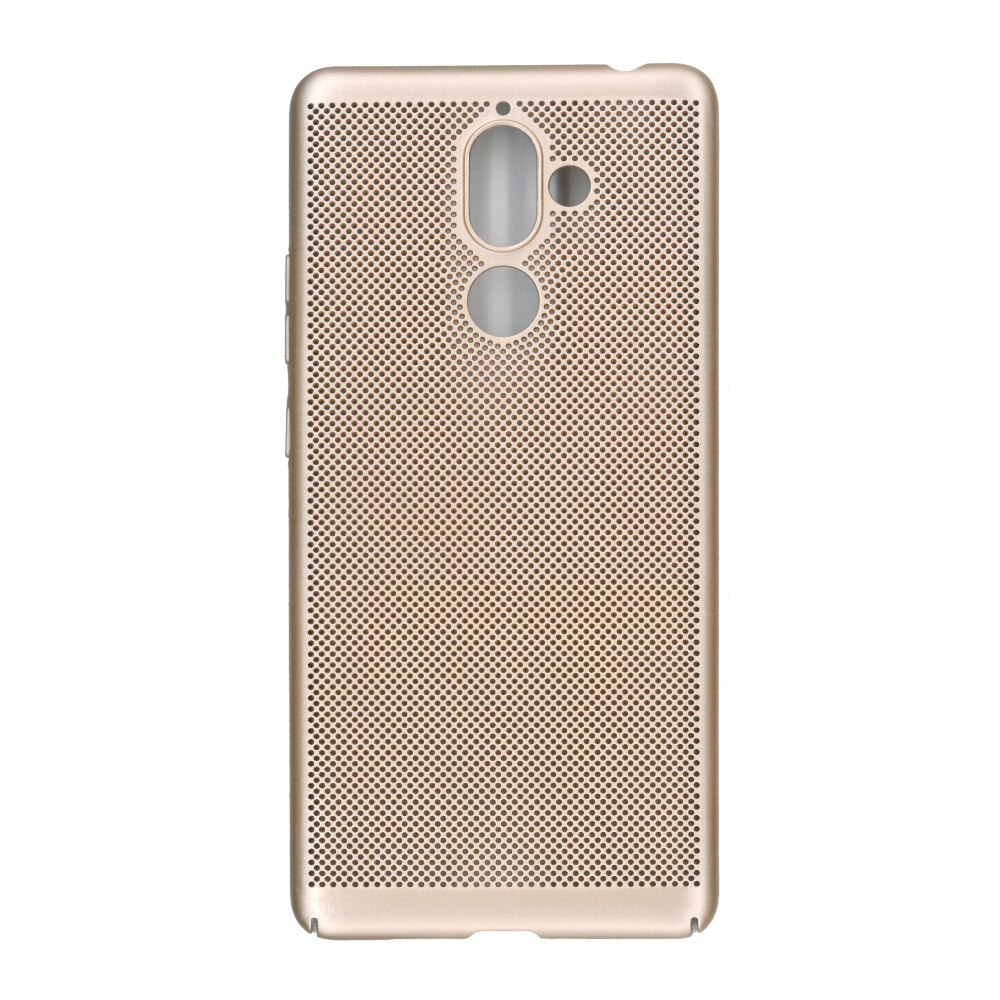 Husa de protectie spate, EuroCell Air, cu perforatii pentru Nokia 7 Plus, auriu