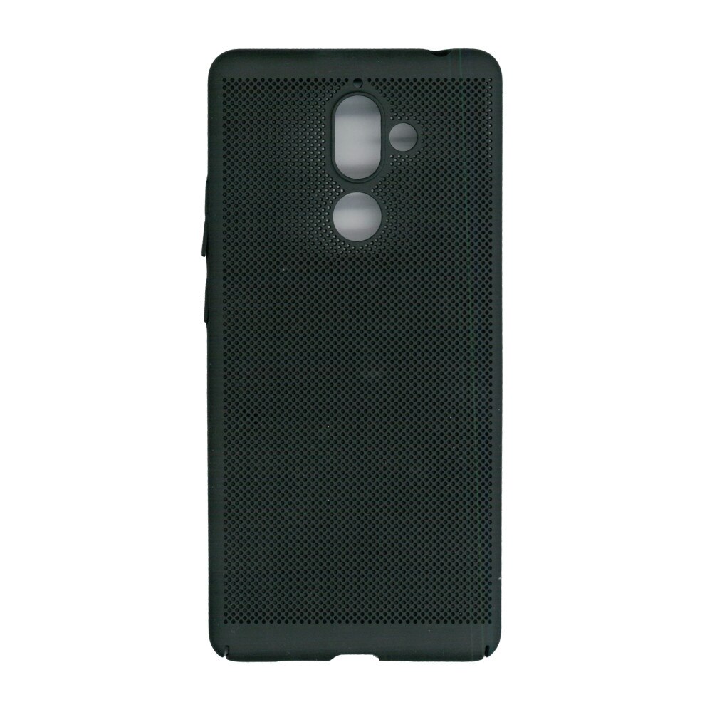 Husa de protectie spate, EuroCell Air, cu perforatii pentru Nokia 7 Plus, negru