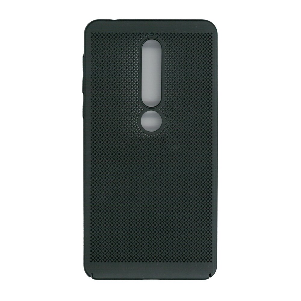 Husa de protectie spate, EuroCell Air, cu perforatii pentru Nokia 6 2018, negru