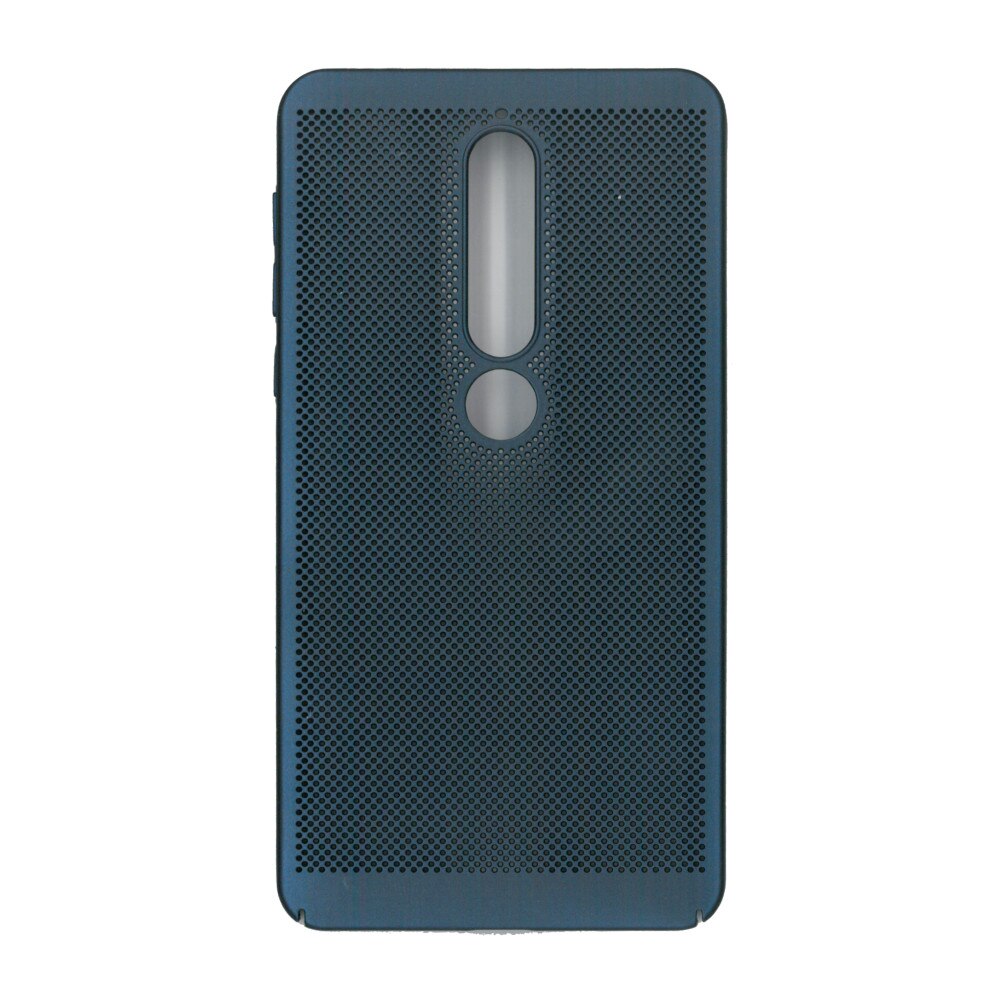 Husa de protectie spate, EuroCell Air, cu perforatii pentru Nokia 6 2018, albastru