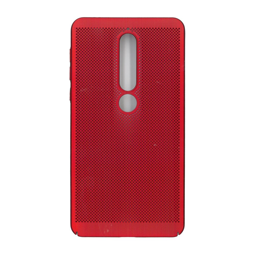 Husa de protectie spate, EuroCell Air, cu perforatii pentru Nokia 6 2018, rosu