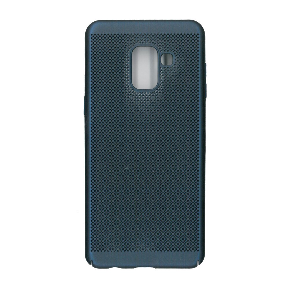 Husa de protectie spate, EuroCell Air, cu perforatii pentru Samsung Galaxy A8 2018, albastru