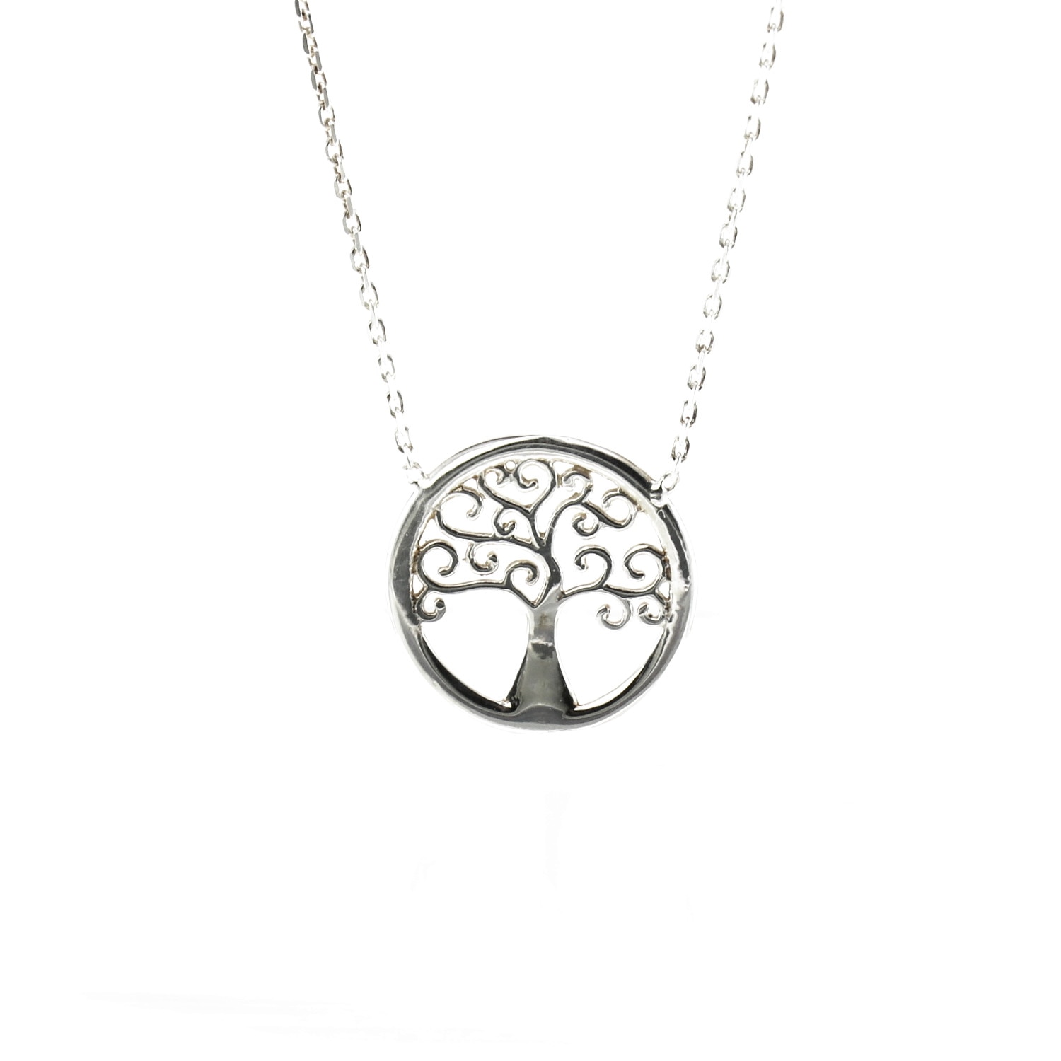 Colier minimalist din argint 925 cu tematica Copacul Vietii