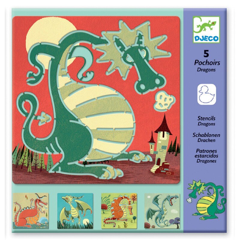 Sabloane de desen cu dragoni, Djeco