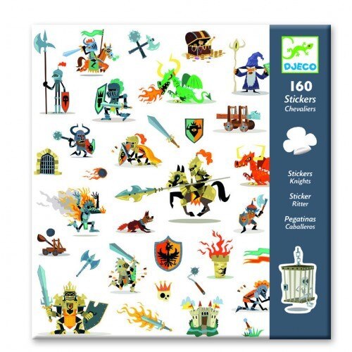 Set abtibilduri pentru copii cu cavaleri,Djeco