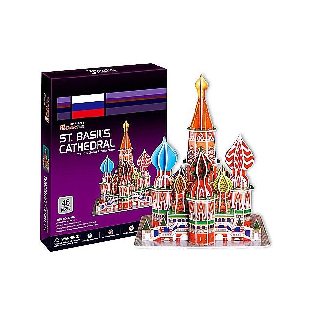 Puzzle CubicFun St. Basil's Cathedral 3D 46 piese