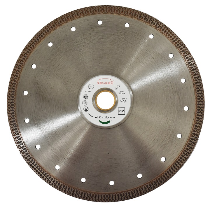 ABRABORO® No. 15, csempe/kerámia/gránitvágó D 250x25,4/22,23