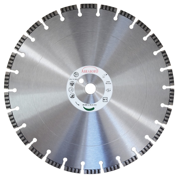 ABRABORO® No. 7, univerzális gyémánttárcsa D 400x25,4