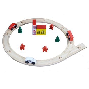 Circuit Auto din Lemn - 25 Piese Circular Orbit -1199 Circuit Auto din Lemn - 25 Piese Circular Orbit -1199