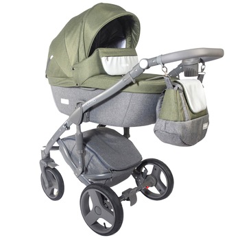 Carucior 3 in 1 Coccolle Cassia, Kaki Carucior 3 in 1 Coccolle Cassia, Kaki