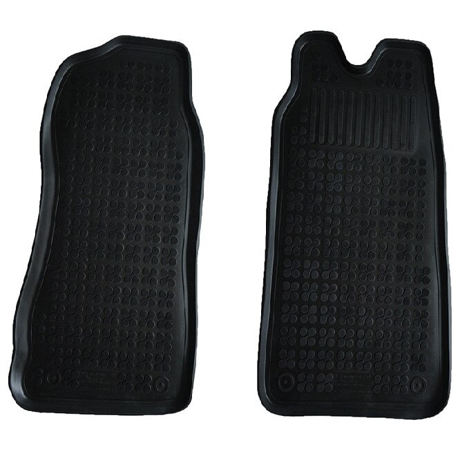 Set 2 covorase interior din cauciuc stil tavita MAGSTAR LUX dedicate, compatibile cu Ford Transit V 2000-2006 Negru