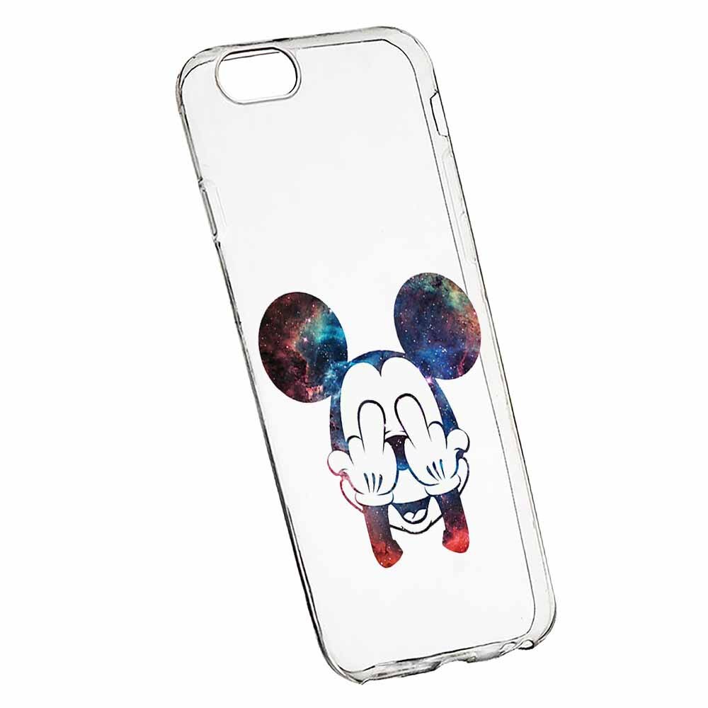 Husa Silicon, Transparent, Slim, Mini Mouse FU, Xiaomi 6