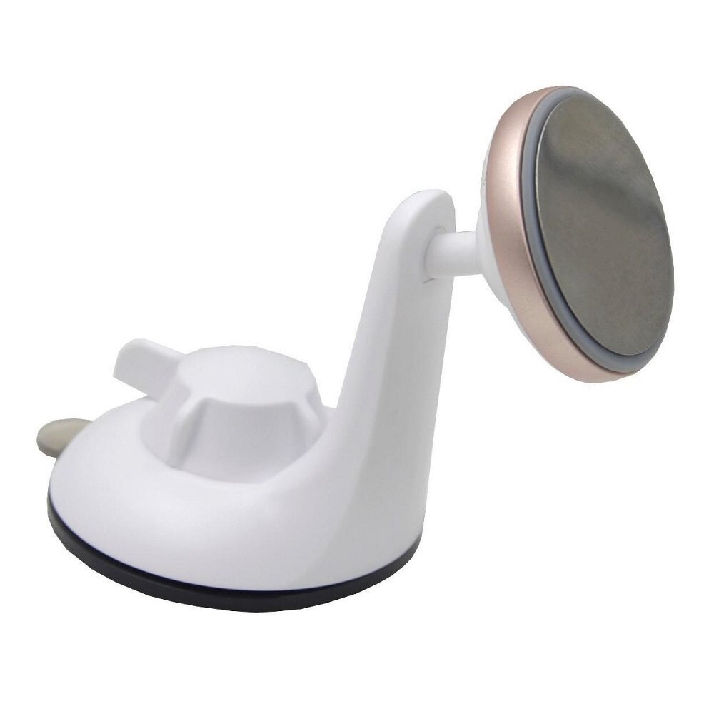 Suport auto universal pentru parbriz Techly, magnetic, alb