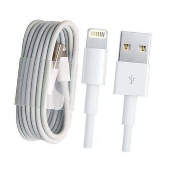 Cablu de date Apple iPhone, Lightning to USB, 1m, Alb, Bulk Cablu de date Apple iPhone, Lightning to USB, 1m, Alb, Bulk