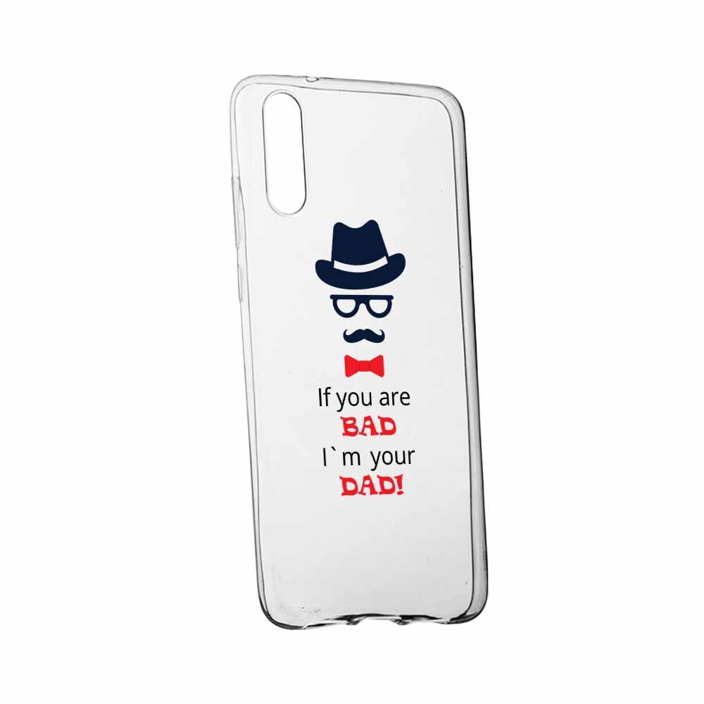 Husa pentru Samsung Galaxy A70, Bad Dad, 53, din silicon premium, rezistenta la uzura, anti-alunecare