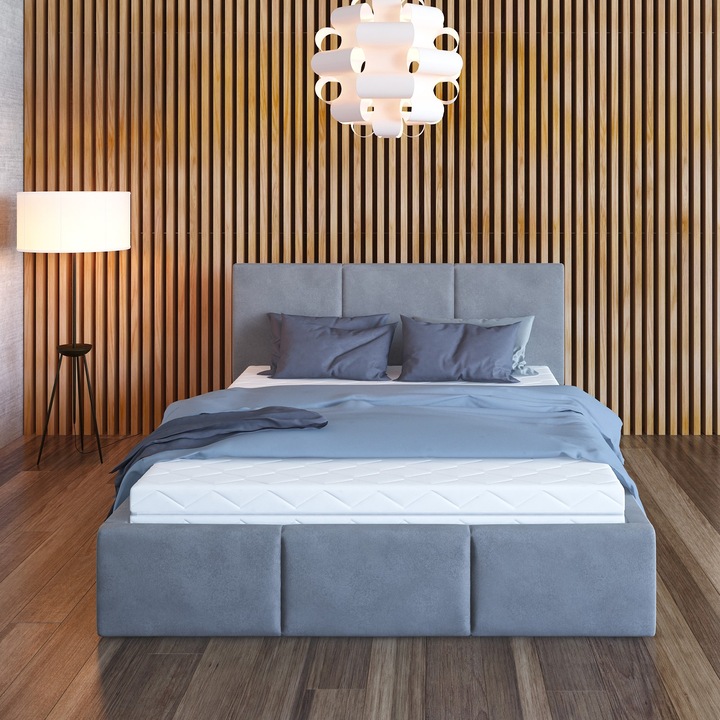 Saltea antialergica, SPIJZDROWO, Medic Max, 140x200x23 cm cu arcuri pocket, husa premium, fermitate medie