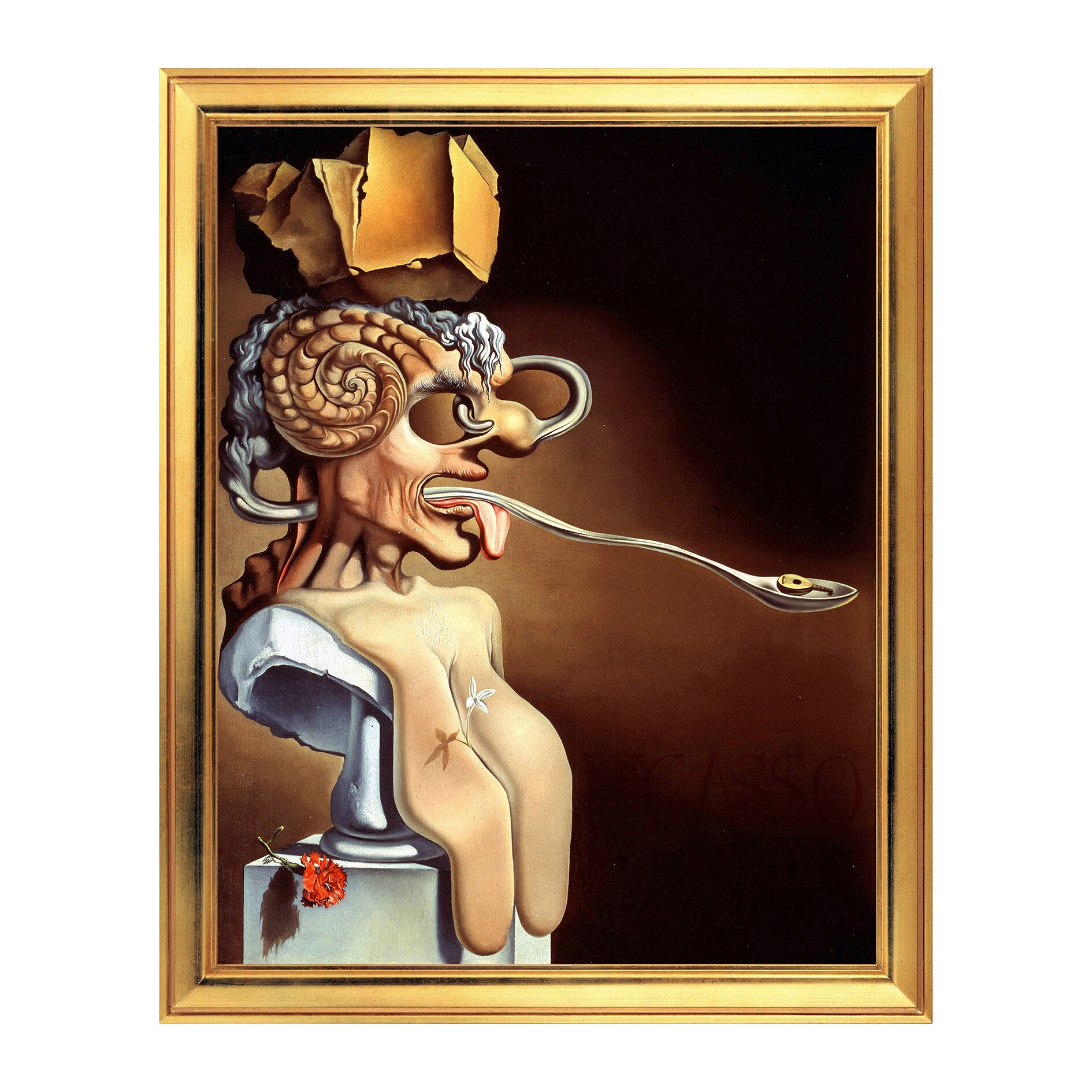 Fototapet Simulare Tablou, Arta Sec. XX, Dali - Portrait of Picasso - ST-ASD-034, 40 x 50 cm