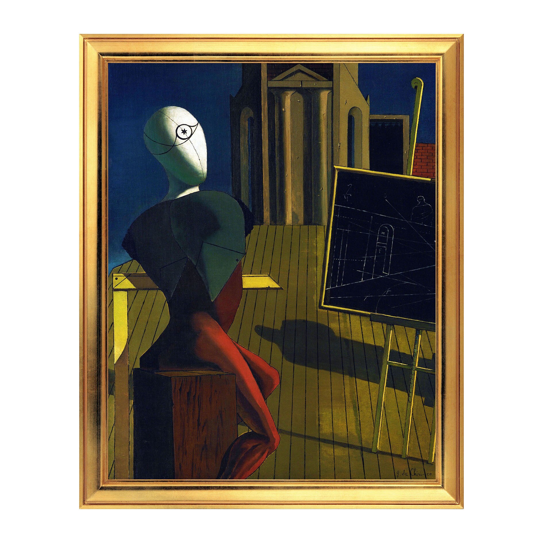 Fototapet Simulare Tablou, Arta Sec. XX, Giorgio de Chirico - The Seer - ST-ASD-137, 40 x 50 cm