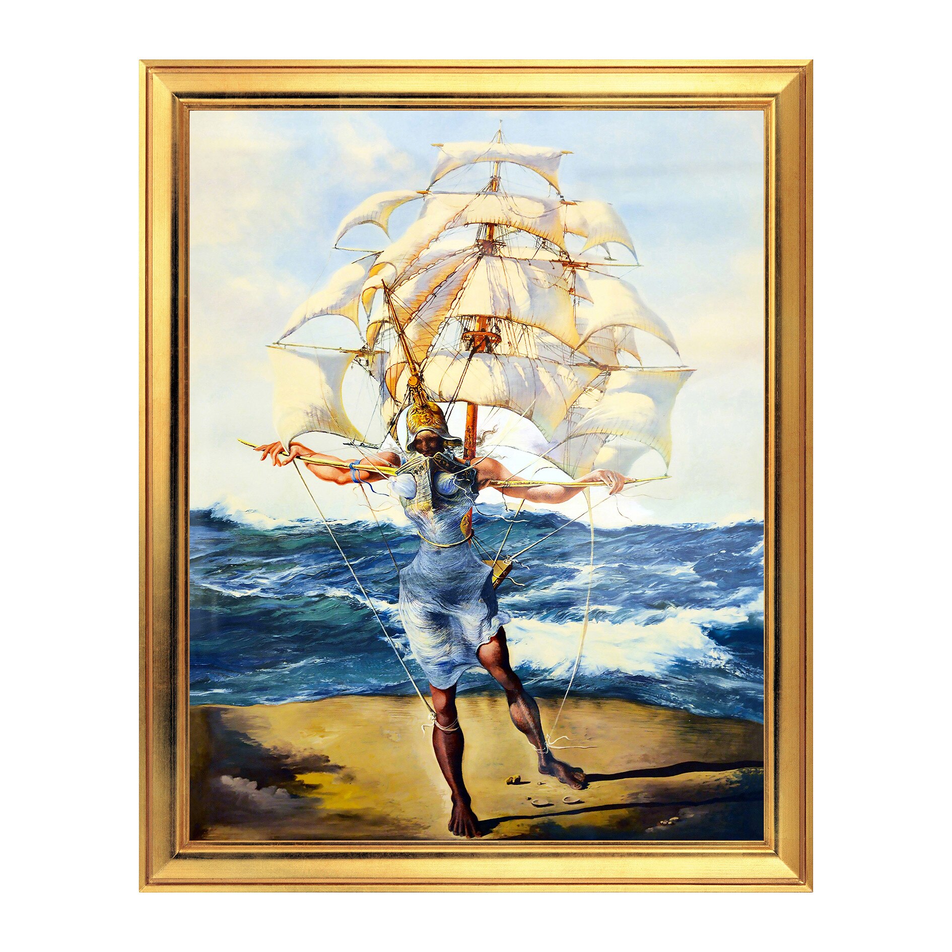 Fototapet Simulare Tablou, Arta Sec. XX, Dali - The Ship - ST-ASD-040, 40 x 50 cm