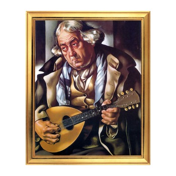 Fototapet Simulare Tablou, Arta Sec. XX, Tamara de Lempicka - Old Beggar with Mandolin - ST-ASD-209, 40 x 50 cm Fototapet Simulare Tablou, Arta Sec. XX, Tamara de Lempicka - Old Beggar with Mandolin - ST-ASD-209, 40 x 50 cm