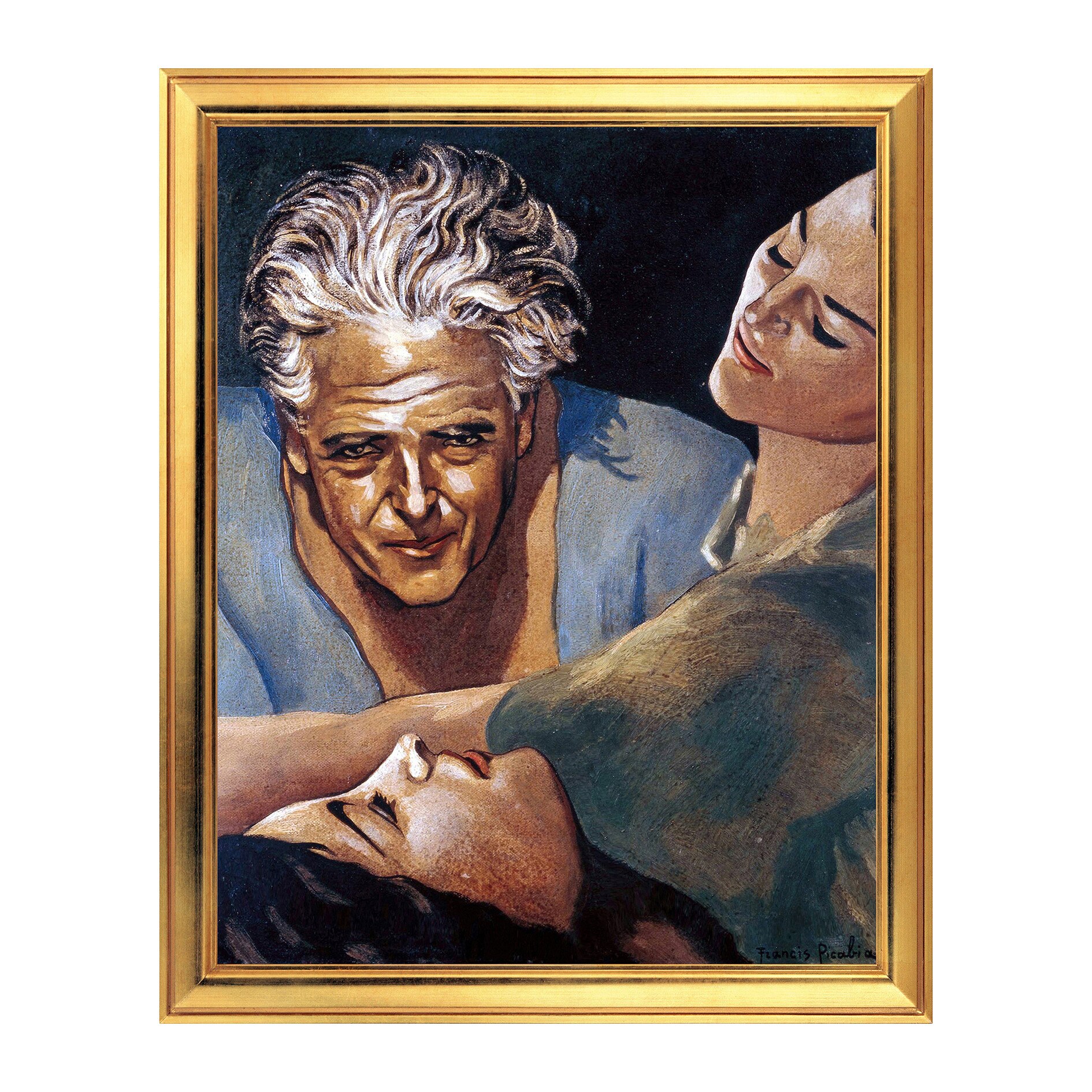 Fototapet Simulare Tablou, Arta Sec. XX, Francis Picabia - Autoportrait - ST-ASD-097, 40 x 50 cm