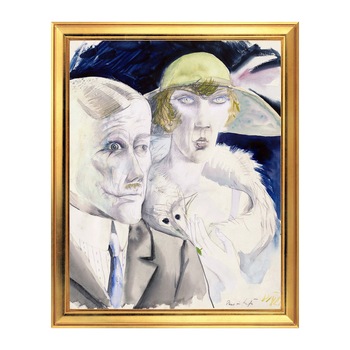 Fototapet Simulare Tablou, Arta Sec. XX, Otto Dix - Café Couple - ST-ASD-184, 40 x 50 cm Fototapet Simulare Tablou, Arta Sec. XX, Otto Dix - Café Couple - ST-ASD-184, 40 x 50 cm