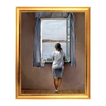 Fototapet Simulare Tablou, Arta Sec. XX, Dali - Figura en una Finestra - ST-ASD-025, 40 x 50 cm Fototapet Simulare Tablou, Arta Sec. XX, Dali - Figura en una Finestra - ST-ASD-025, 40 x 50 cm