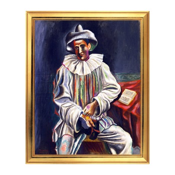 Fototapet Simulare Tablou, Arta Sec. XX, Pablo Picasso - Pierrot - ST-ASD-015, 40 x 50 cm Fototapet Simulare Tablou, Arta Sec. XX, Pablo Picasso - Pierrot - ST-ASD-015, 40 x 50 cm