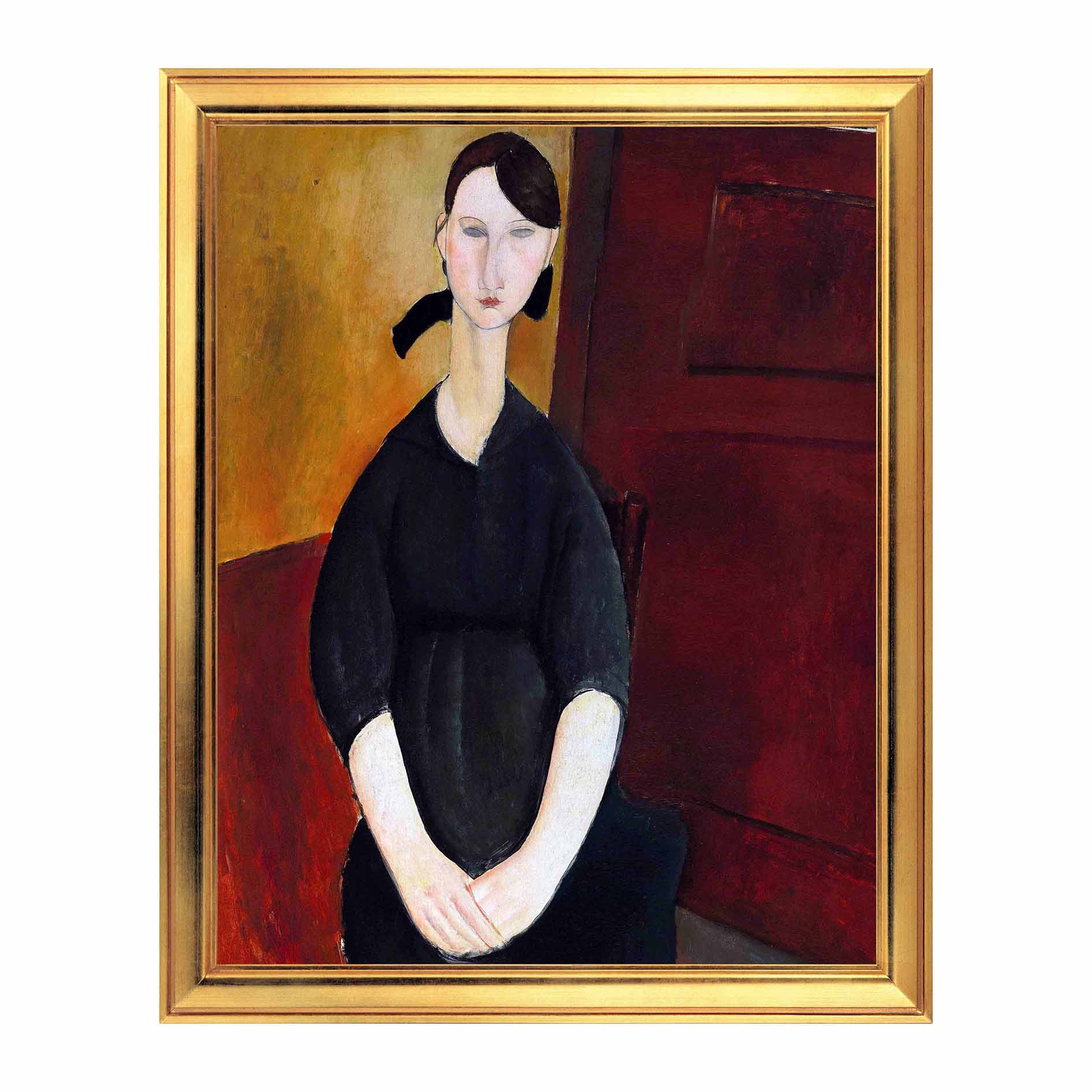 Fototapet Simulare Tablou, Arta Sec. XX, Amedeo Modigliani - Portrait de Paulette Jourdain - ST-ASD-060, 40 x 50 cm