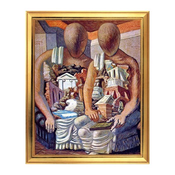 Fototapet Simulare Tablou, Arta Sec. XX, Giorgio de Chirico - The Archaeologists - ST-ASD-129, 40 x 50 cm Fototapet Simulare Tablou, Arta Sec. XX, Giorgio de Chirico - The Archaeologists - ST-ASD-129, 40 x 50 cm
