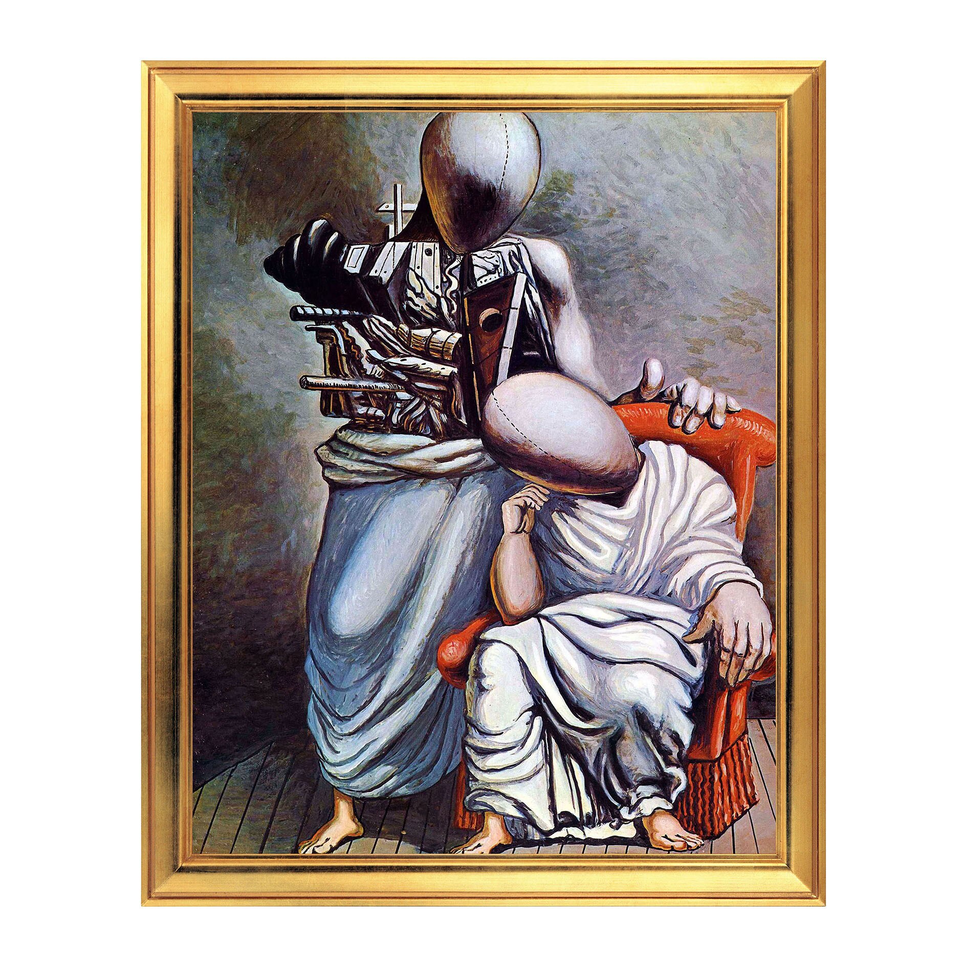 Fototapet Simulare Tablou, Arta Sec. XX, Giorgio de Chirico - The One Consolation - ST-ASD-134, 40 x 50 cm