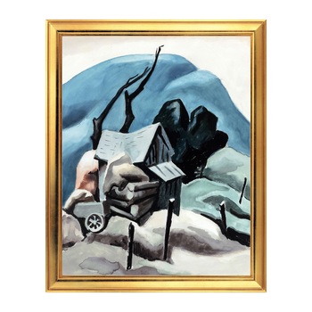 Fototapet Simulare Tablou, Arta Sec. XX, Thomas Hart Benton - Taney County Barn - ST-ASD-220, 40 x 50 cm Fototapet Simulare Tablou, Arta Sec. XX, Thomas Hart Benton - Taney County Barn - ST-ASD-220, 40 x 50 cm