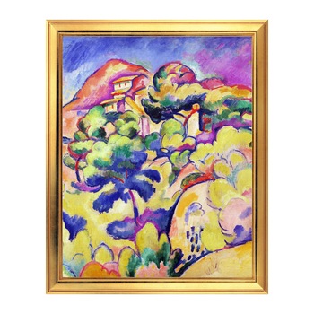 Fototapet Simulare Tablou, Arta Sec. XX, Georges Braque - Landscape at La Ciotat - ST-ASD-118, 40 x 50 cm Fototapet Simulare Tablou, Arta Sec. XX, Georges Braque - Landscape at La Ciotat - ST-ASD-118, 40 x 50 cm