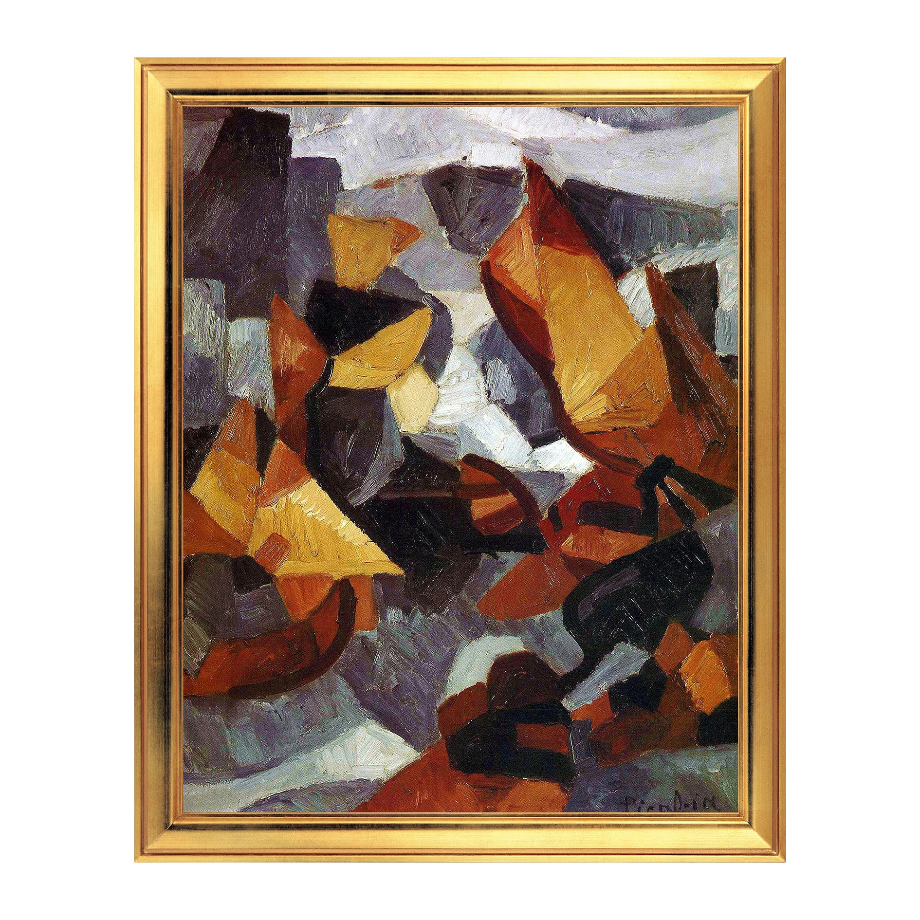 Fototapet Simulare Tablou, Arta Sec. XX, Francis Picabia - Port of Naples - ST-ASD-103, 40 x 50 cm