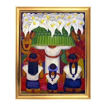 Fototapet Simulare Tablou, Arta Sec. XX, Diego Rivera - Flower Festival Feast of Santa Anita - ST-ASD-079, 40 x 50 cm Fototapet Simulare Tablou, Arta Sec. XX, Diego Rivera - Flower Festival Feast of Santa Anita - ST-ASD-079, 40 x 50 cm