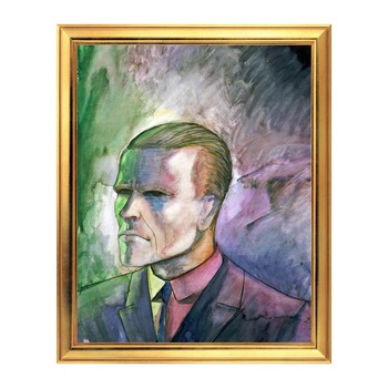 Fototapet Simulare Tablou, Arta Sec. XX, Otto Dix - Self-Portrait - ST-ASD-188, 40 x 50 cm Fototapet Simulare Tablou, Arta Sec. XX, Otto Dix - Self-Portrait - ST-ASD-188, 40 x 50 cm