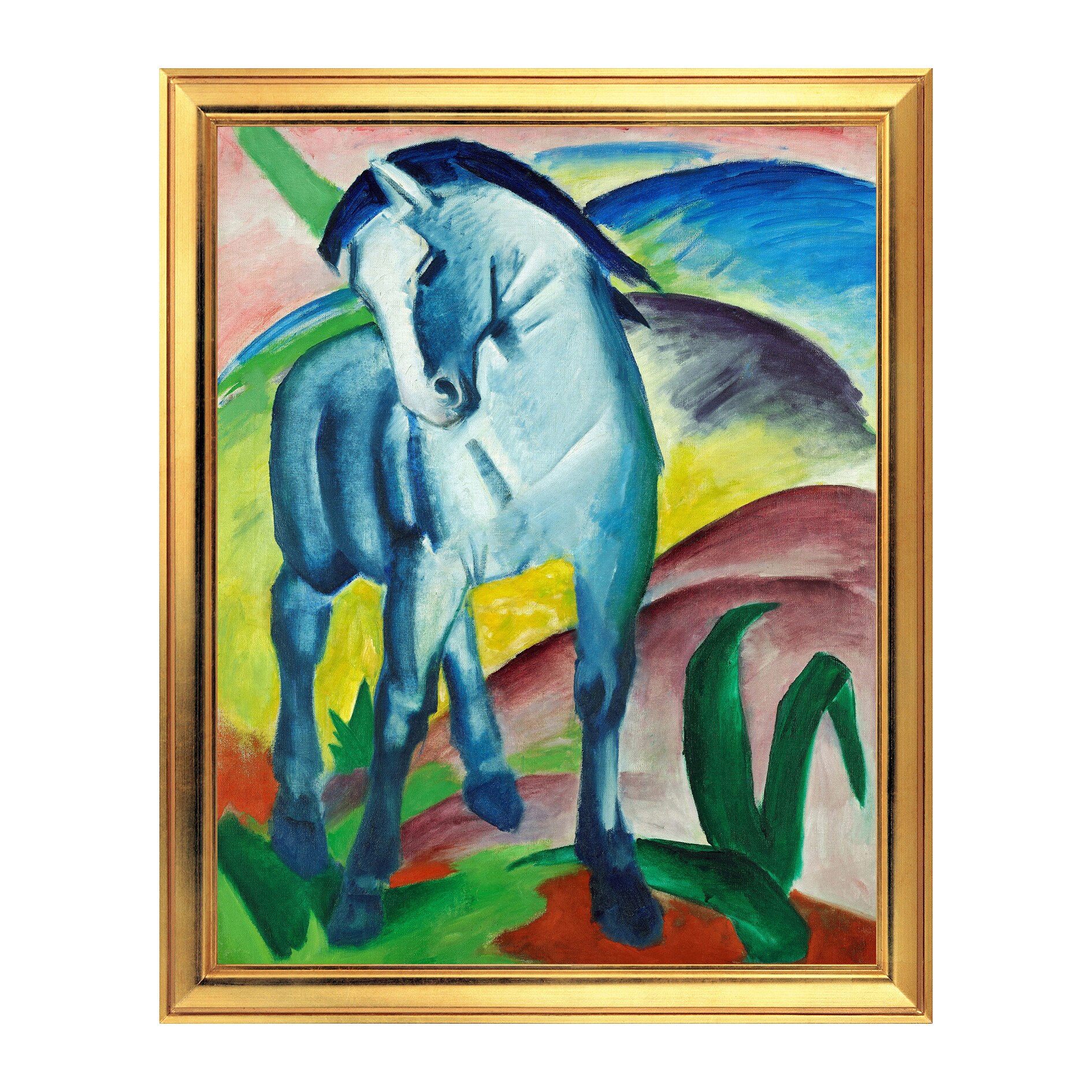 Fototapet Simulare Tablou, Arta Sec. XX, Franz Marc - Blue Horse - ST-ASD-112, 40 x 50 cm