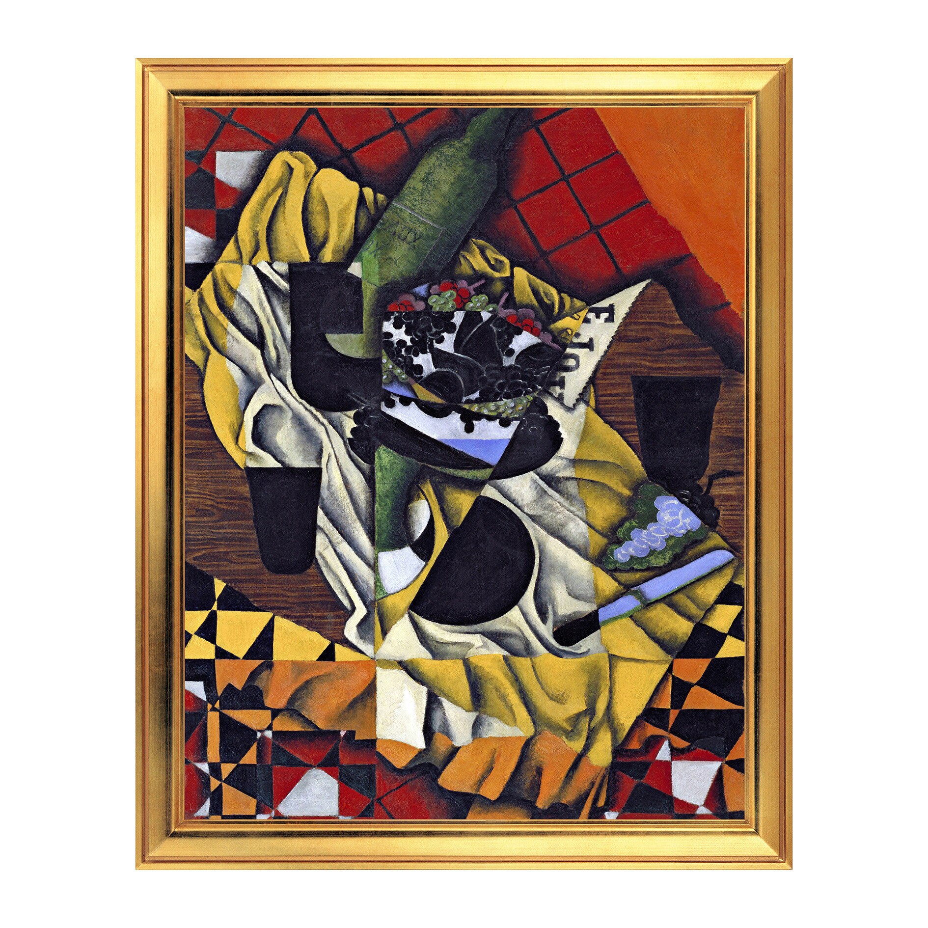 Fototapet Simulare Tablou, Arta Sec. XX, Juan Gris - Grapes - ST-ASD-165, 40 x 50 cm